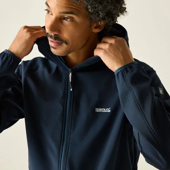 Regatta Men's Arec III Softshell Jacket - Navy (S-3XL) / Ash Black (S, L, XXL)