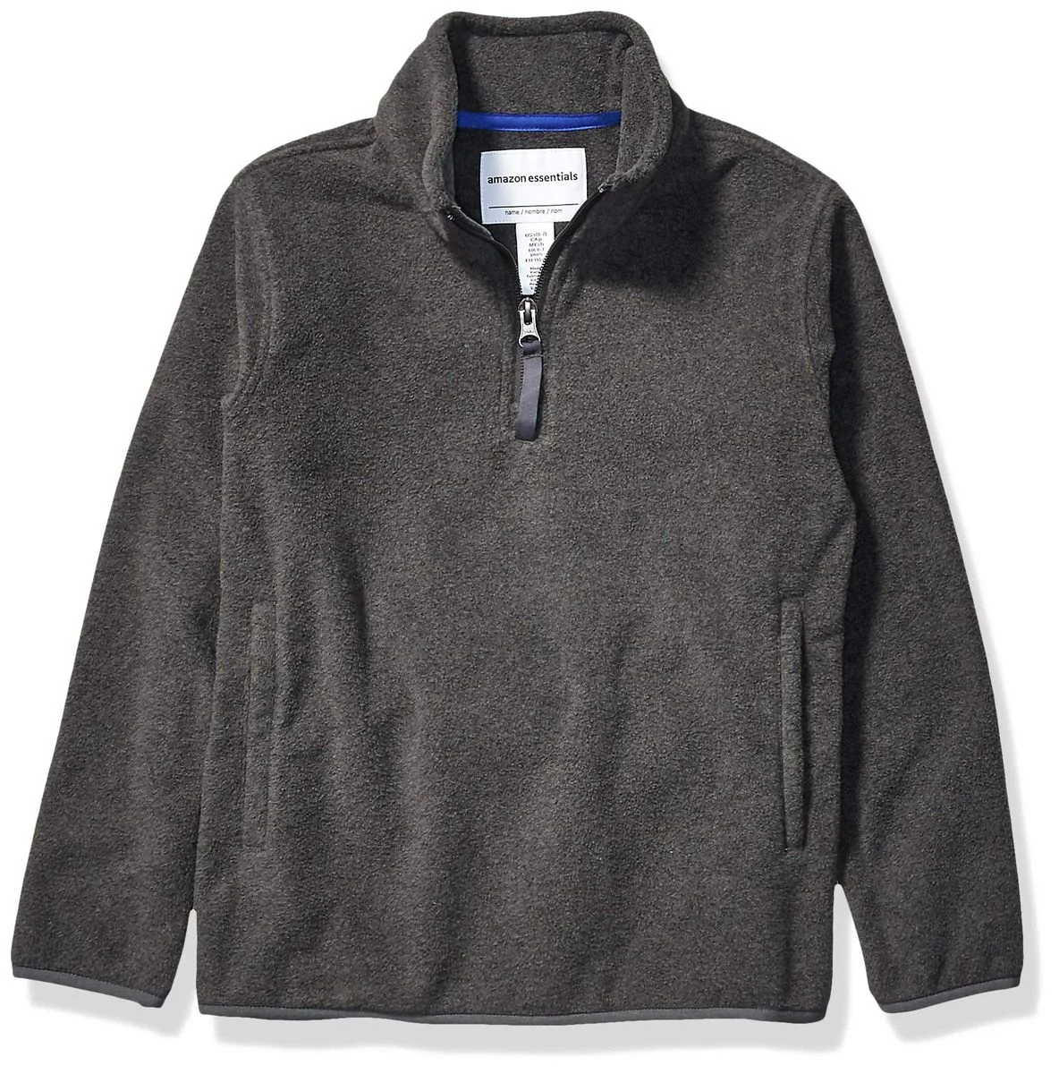 Amazon Essentials Boys' Polar Fleece Quarter-Zip Pullover Jacket - Age 10