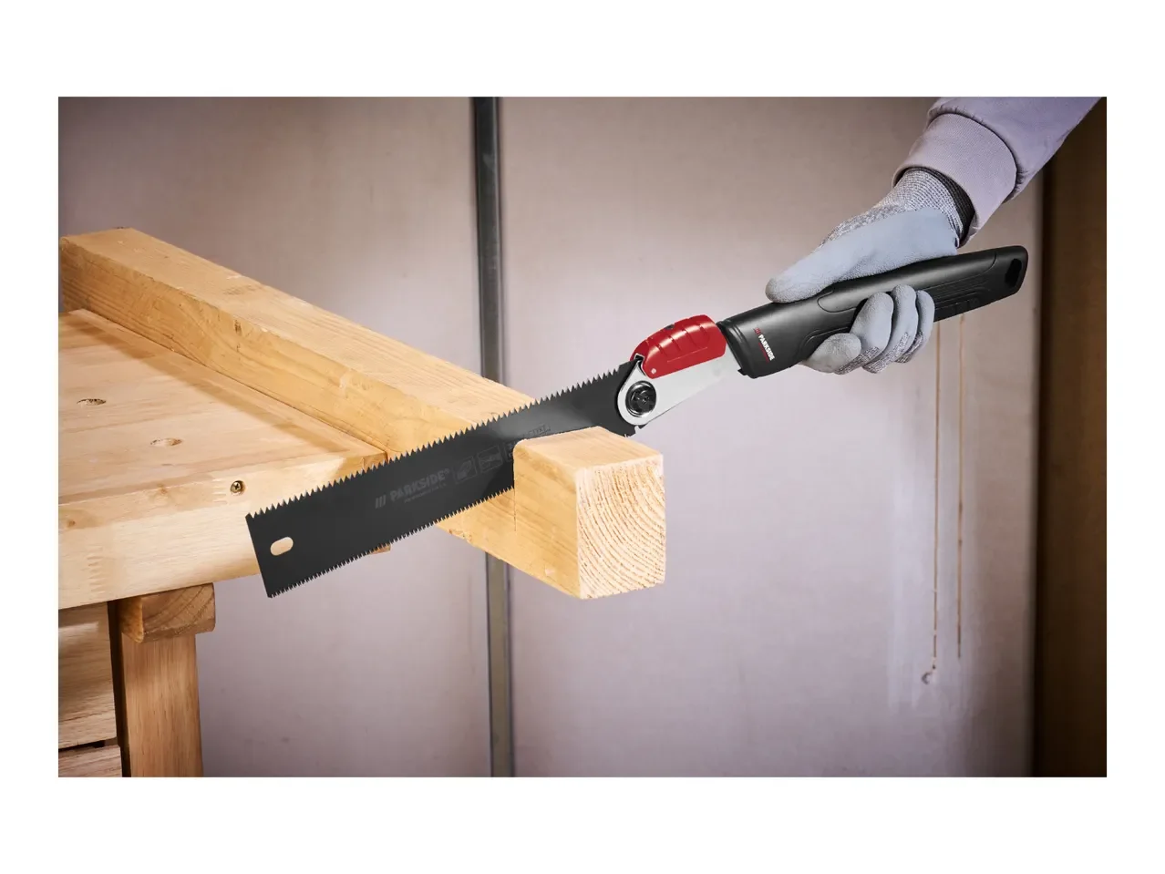 Folding Japanese Ryoba Double-Sided Pull Saw, 240mm Carbon Steel Blade