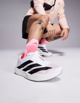 Adidas Running Adizero EVO SL Trainers - White/Black