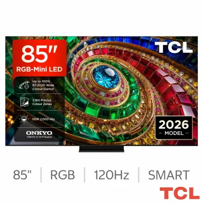 TCL 85Q7D-UK 85 Inch RGB-Mini LED Smart TV (2026)