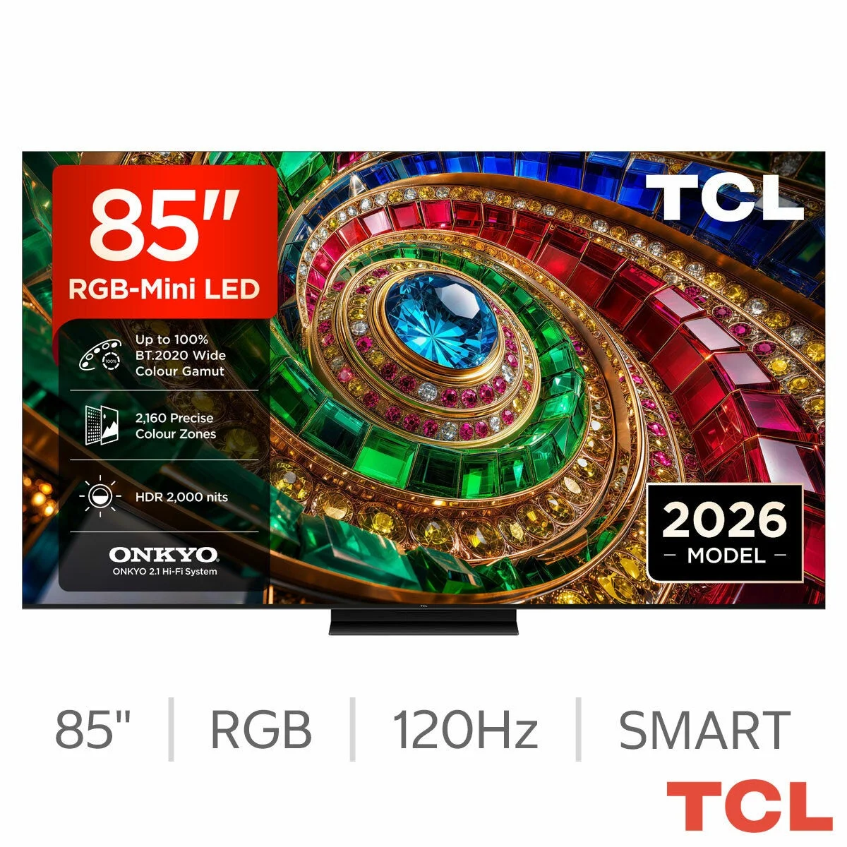 TCL 85Q7D-UK 85 Inch RGB-Mini LED Smart TV (2026)