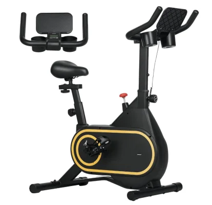 SPORTNOW Magnetic Exercise Bike, Silent Belt Drive, Adjustable Resistance, 120kg Capacity
