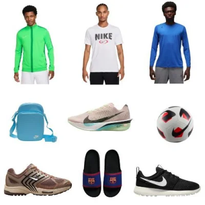 Nike Sale: Men's Dri-FIT Jacket, FCB Slides, Academy Trousers, Golf Shoes