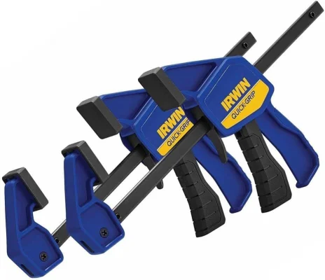 IRWIN QUICK-GRIP Light-Duty 63kg Mini 300mm Trigger Clamp Twin Pack T54122EL7