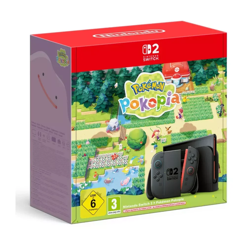 Nintendo Switch 2 Console Bundle with Pokémon Pokopia Green & The Legend of Zelda: Ocarina of Time