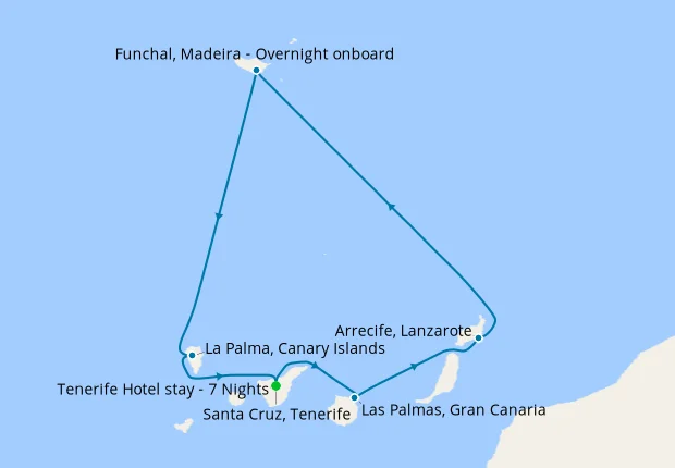 Marella Cruises Marella Discovery 2 Island Explorer 14-Night Cruise & 7-Night Tenerife Hotel Stay (11 Dec 2026)
