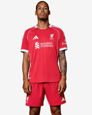 Liverpool FC adidas Men's 25/26 Authentic Home Jersey, Sizes XS-S & 2XL