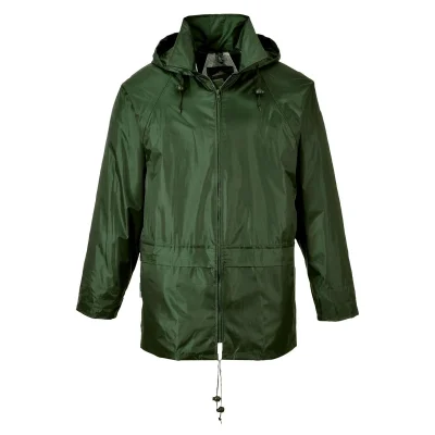 Portwest S440 Rain Jacket Long Sleeve Waterproof PVC Coated Polyester Lined
