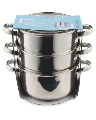 Crofton Stainless Steel Steamer Set