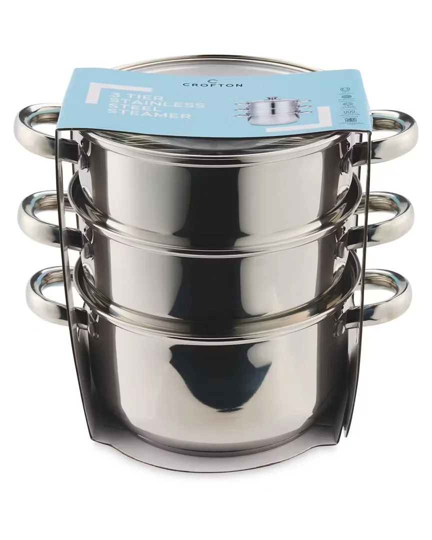 Crofton Stainless Steel Steamer Set