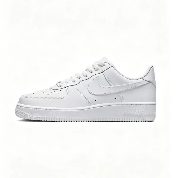 Nike Air Force 1 '07 Men's Trainers Triple White CW2288-111 Sizes 3-12 Genuine Leather