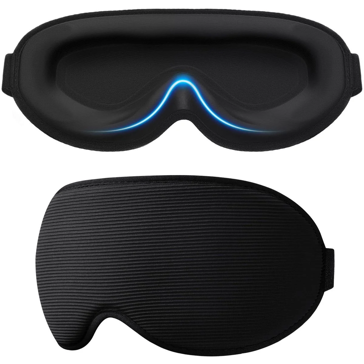 Gritin 100% Blackout Sleep Mask - Zero Eye Pressure Eye Mask - Black